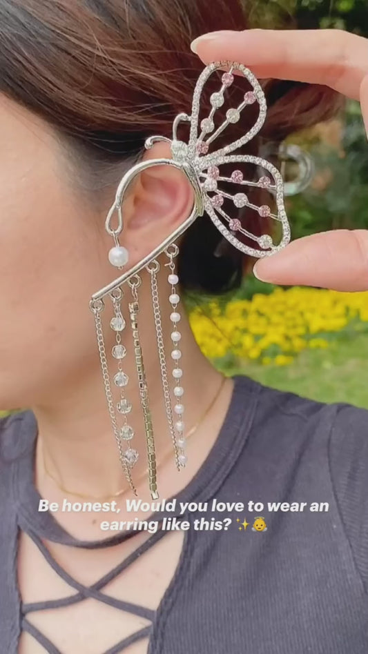 Dangling Butterfly earrings