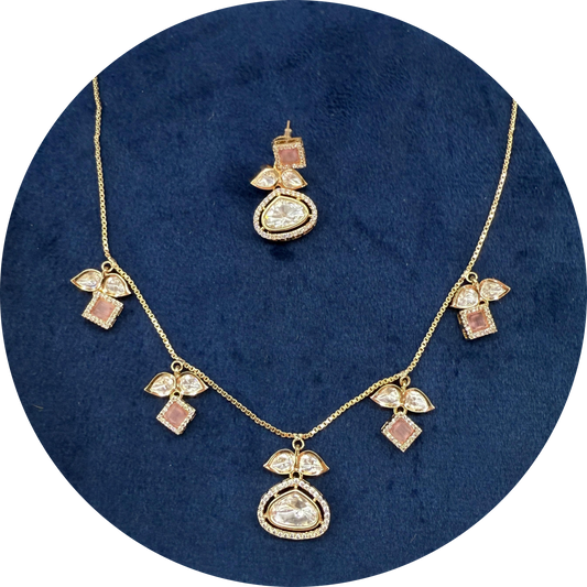 Sakura Necklace & Earrings Set