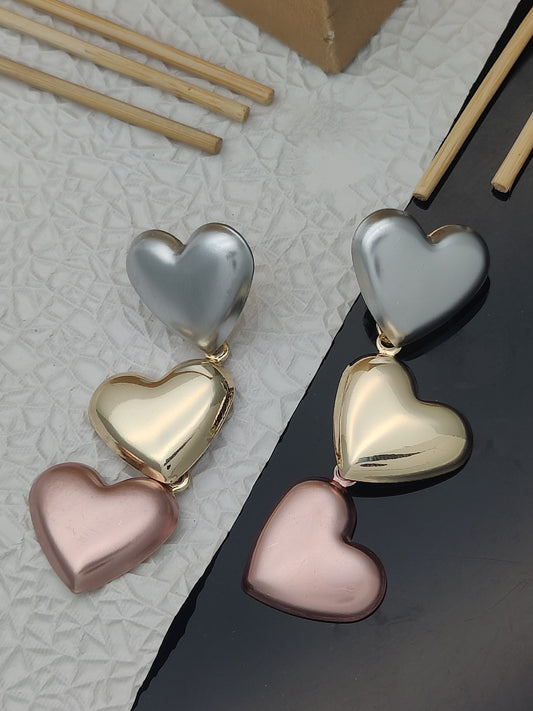 Korean Heart Earrings